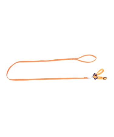 GRIRIW 1pc Animal Leash Small Animal Harness Leash Parrot Harness Lizard Pet Traction Belt Bird Polyester 135 1 0.1CM Orange