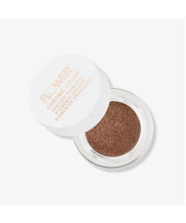 FLOWER BEAUTY By Drew Barrymore Chrome Crush Eyeshadow - Gel Powder + Buildable Formula - Shimmer + Glitter - Eyeshadow Topper (Topaz)