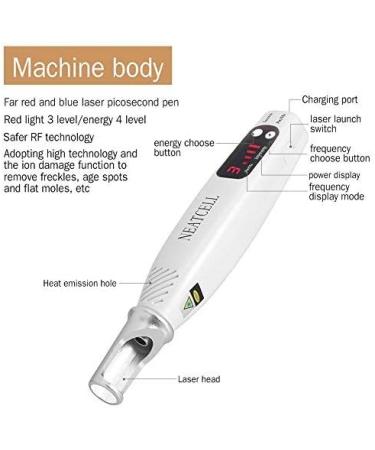 Dot Mole Removal Acoustic Pen Technique Light Therapy Tattoo Scar Mole Freckle - Buy Online on GoSupps.com