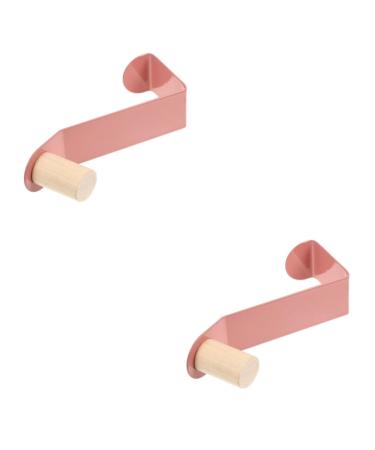 Zerodeko 2pcs Door Hook Wall Mount Clothing Rack Towel Hooks Door Coat Hanger Hook Shelf No Punching
