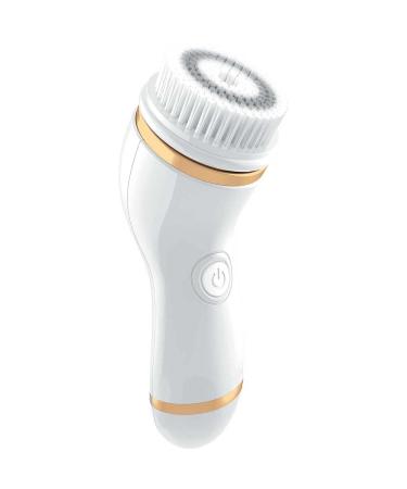Perry Ellis 4-in-1 Cordless Facial Cleansing Brush & Facial Massager for Women | Face Brushes for Cleansing and Exfoliating | Face Massager  Facial Skin Care Products | Massage Tools w/ 4 Brush Heads
