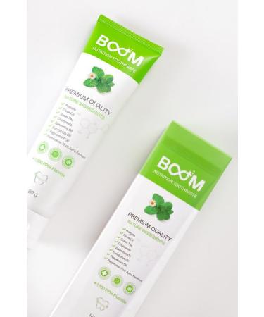 Toothpaste Boom Nutriton Premium Quality Nature Ingredients 80g