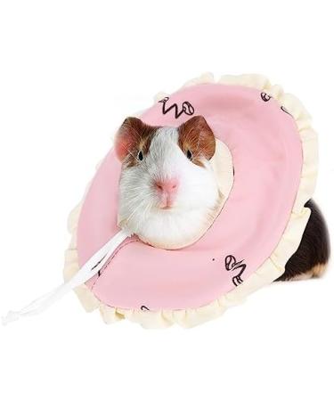 Small Pet Elizabeth Collar Protective Circle Nursing Ring Lightweight Elizabethan Collar for Guinea Pigs and Rabbits Pink - Buy Online on GoSupps.com