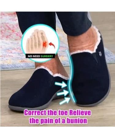 QPGVBP Orthopedic Wool Winter Slippers for Diabetic Pregnant Women - Grey - Buy Online on GoSupps.com