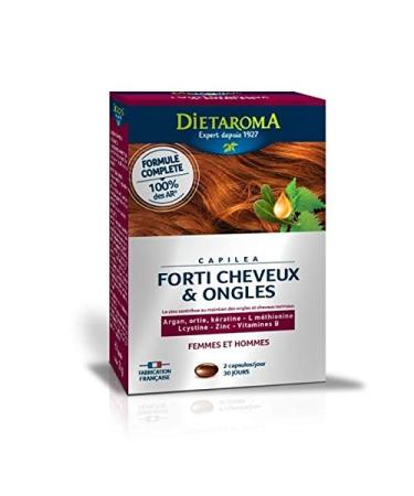 Dietaroma - Capiléa 1 month treatment - 60 soft capsules - Nourishes and strengthens hair