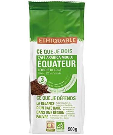  G n rique ETHIQUABLE - Organic Ground Coffee from Ecuador 500g - Prodigious aroma and full-bodied flavor - Dietary and nutritional savory grocery item. - Pack of 3 - Buy Online on GoSupps.com