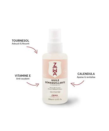 Buy Organic Certified Make-Up Remover Oil 100 ml | Z&MA - International Shipping Available - Buy Online on GoSupps.com