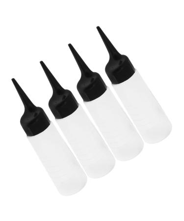 TOPBATHY 4 pi ces Flacon Applicateur Rechargeable pour Teinture Cheveux Bouteille R sistante Distributeur Pr cis pour Shampooing et Coloration Lot de Flacons Transparents pour Salon et