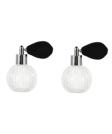 POPETPOP 2 Sets Perfume Bottle Portable Fragrance Bottle for Travel Terrarium Refillable Spray Bottle Leopard Hair Nets Perfume Spray Bottle Crystal Bottle Diffuse Glass Volatile Bottle