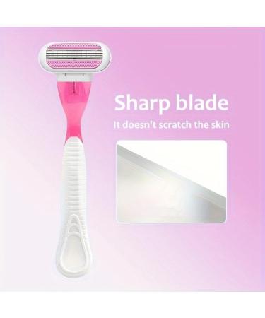 Razor 3-Leaf T-Shaped Lady Razor - Removable Hair Remover for Women | Reusable & Easy Trim | 1 Holder 3 Blades - Buy Online on GoSupps.com