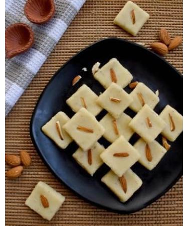 Festival Special Premium (Almond Barfi) Delicious Indian Traditional Sweets To Sweeten Up Your Celebration Best Gift For All Occasions Marriage Diwali Holi Raksha Bandhan Sold By Kidzbuzz (600g) - Buy Online on GoSupps.com