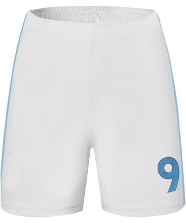 Mokiss Erling #9 Blue Kids Jersey Football - New Season Youth Sizes 26 (8-9 Years) with Shorts & Socks - Shop Now! - Buy Online on GoSupps.com
