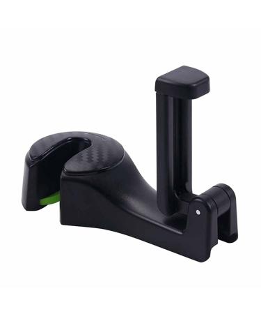 2 in 1 Car Headrest Hook with Phone Holder Seat Back Hanger for Bag Handbag Purse Grocery Cloth Foldble Clips Organizer (Color : A) (C)
