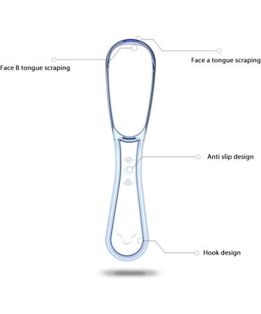 Zhongdawei Tongue Scraper - 5 Pack Plastic Tongue Cleaners for Adults & Kids | Reduce Bad Breath - Buy Online on GoSupps.com