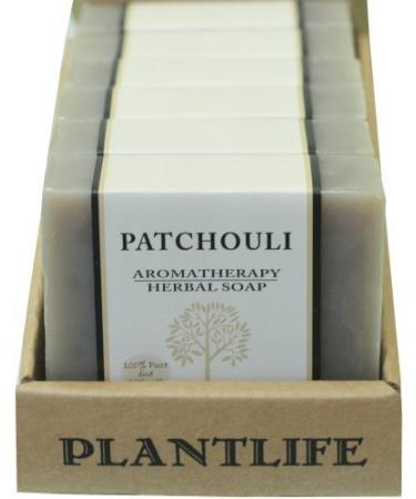 Plantlife Patchouli 6-pack Bar Soap - Moisturizing and Soothing Soap for Your Skin - Hand Crafted Using Plant-Based Ingredients - Made in California 4oz Bar