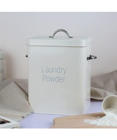 Vklopdsh Beautiful Powder Coating Metal Washing Powder Box Storage with Scoop (Green S) - Buy Online on GoSupps.com