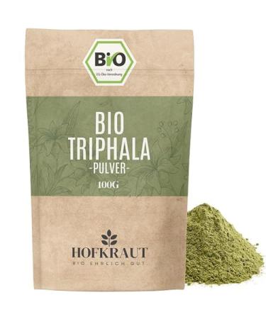 Court herb organic triphala powder 100g |Ayurvedic power from Haritaki Amalaki & Bibhitaki |100% natural triphala powder from controlled organic cultivation |Residue -controlled