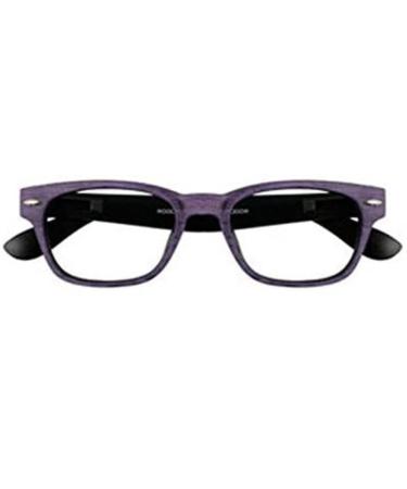 I NEED YOU Reading Glasses Woody Wood SPH:+3.00 Color:Purple