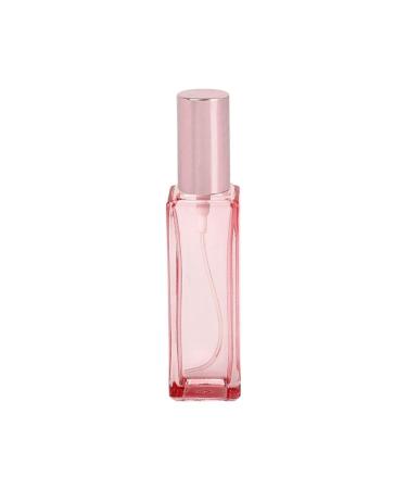 5pc 20ml 30ml Rose Gold Glass Portable Refillable Perfume Bottle Suitable for Travel Portable Refillable Makeup Perfumery(Pink 9ml) 9ml Pink