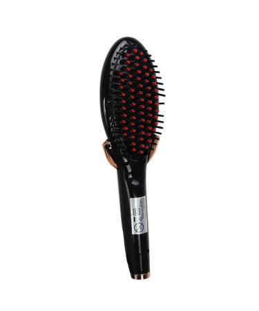 Hair Straightener Brush Anti-scald Adjustable Temperature Heating Comb Hair Brush Straightener Adjustable Temperature Comb