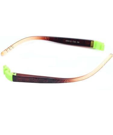 VekkEr Kids Eyeglass Temple Replacement - Silicone Insert Bayonet Repair Parts (Brown) | 1 Pair - Buy Online on GoSupps.com