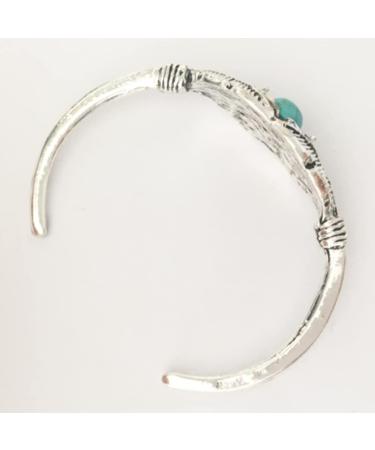 2pcs Antique Bracelet Leaves Shape Bangle Open Cuff Bangle Adjustable Cuff Bracelets Wrist Jewelry for Women Birthday Valentines Day Gift - Buy Online on GoSupps.com