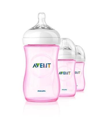 Philips Avent Natural PP Pink 9-Ounce Baby Bottles (Pack of 3) - Buy Online on GoSupps.com