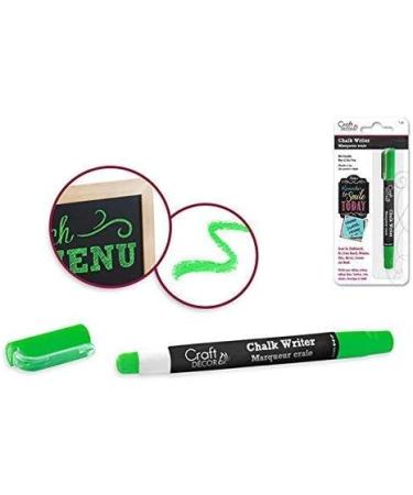 Craft Decor Chalk Writer Bundle - Glass Pen for Windows/Mirror/Windshield (Blue-Orange-Green-Yellow-Pink) - Buy Online on GoSupps.com