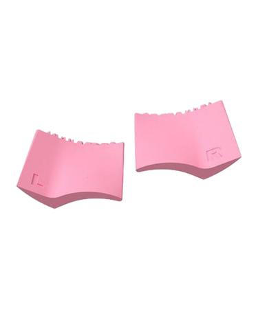 2x 2 in 1 Silicone Eyelash Stamper Quick Stencils Beauty Guide Eyes Makeup Tool for Beginners Woman Girl Pink