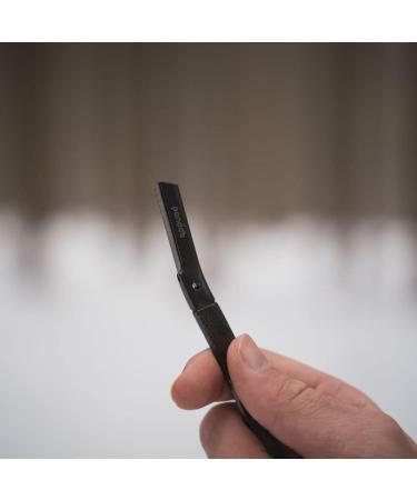 Metal Eyebrow Razor - Reusable with 4 Blades Face Hair Remover - Available in Black & More Colors - Buy Online on GoSupps.com