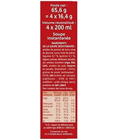  G n rique ROYCO - Creamy Pumpkin Soup - Instant Preparation in 3 Minutes - Autumn Flavor - 80g - Pack of 4 - Buy Online on GoSupps.com