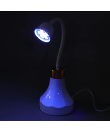UV LED Nail Lamp 18W Portable Cordless Flash Cure Gel Nail Lamp 360 Degree Rotatable Rose Shaped Rechargeable Gooseneck Nail Dryer Decoration for Home and Nail Salon - Buy Online on GoSupps.com