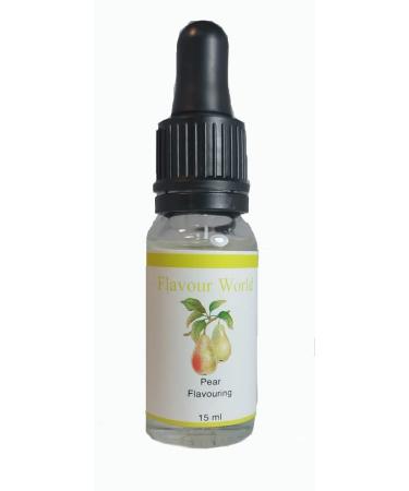 Flavour World High Strength Food Flavouring concentrate with pipette dropper 15ml (Pear)