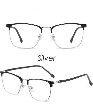 Shop Fashionable Blue Light-Blocking Reading Glasses for Men & Women | Titanium Frame 2.5x Magnification - Buy Online on GoSupps.com
