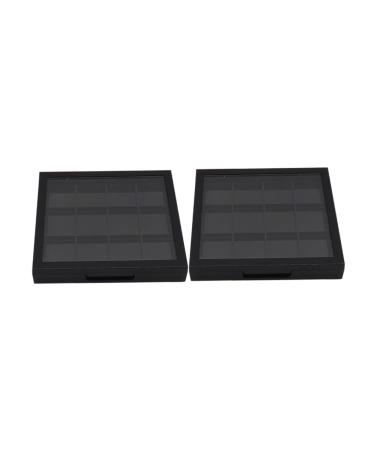 DOITOOL Makeup Pallette 2pcs Empty Eye Shadow Box Cosmetic Empty Frame Travel Accessory Tray