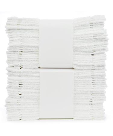 BC BARE COTTON 892-101-01 Washcloth Set of 24 White Washcloth - Set of 24 White