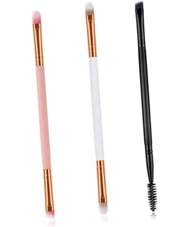 WOONEKY 1pc Double Ended Makeup Professional Makeup Brush Eye Shadow Brush Beauty Tools Pink - Buy Online on GoSupps.com