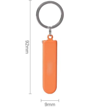 UNbit Nail Clipper Adult Nail Scissors Carbon Steel Orange Nail Scissors 9 * 92mm with Keychain - Buy Online on GoSupps.com