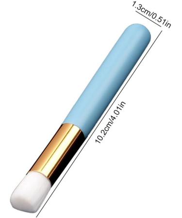 dijiusidy Lash Shampoo for Lash Extensions Deep Cleaning Nose Brushes Eyebrow Cleanser Blackhead Remover Applicator Make-up blue flat head - Buy Online on GoSupps.com