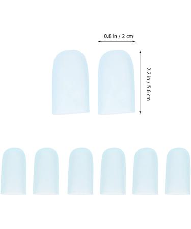 8 Pairs of Silicone Toe Spreaders for Calluses and Corns - Breathable and Stretchy Toe Sleeves for Pain Relief - 5.6x2cm - Buy Online on GoSupps.com