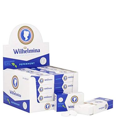 24 x Fortuin Wilhelmina Pepermunt Pfefferminze 100g Dutch Sweets