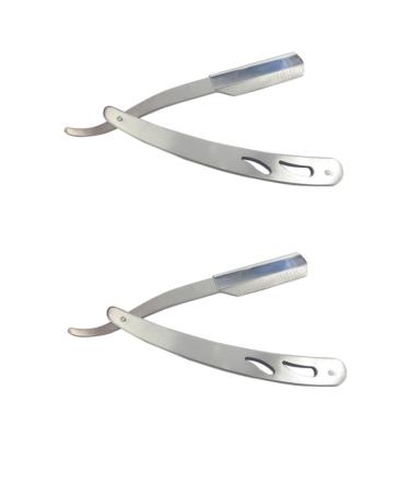 Angoily 2pcs Razor Stainless Steel Main Hair Clip Man
