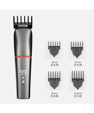 Buy Multifunctional Electric Hair Clipper with Digital Display - 160mm Gray | International Shipping Available - Buy Online on GoSupps.com