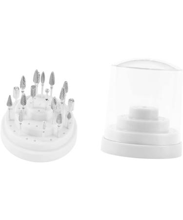 SKISUNO Nail Bit Holder 1pc 48 Nail Bit Organizer Nail Grinding Head Nail Bit Stand Teeth Gems Kit Manicure Drill Bits Holder Nail Drill Bit Organizer Display White Multicolor Bracket Box Size 1 White - Buy Online on GoSupps.com