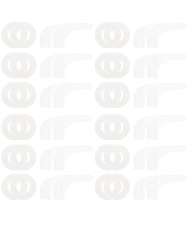 Uonlytech 800 pieces of glasses frame Short-sighted glasses. Purchased glasses holder Earring glasses holes. Comfortable portable glasses holder S portable glasses ear bracket glass 1.5x1.2cmx4pcs whitex4stk