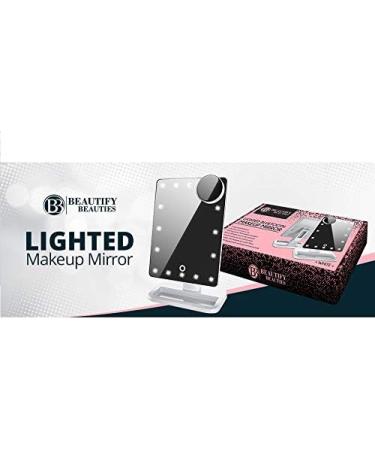 Lighted Makeup Mirror Vanity Mirror with Bluetooth 360 Rotation