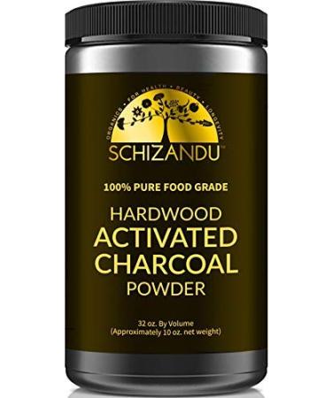 Schizandu Organics Activated Hardwood Charcoal Powder  Vegan 100% Pure Detox | Use for Skin & Body Detoxification  Teeth Whitening  Digestion