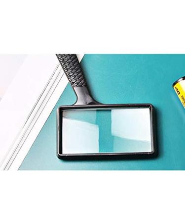 Magnifiers 10 Times Reading High-Definition Glass Rectangular Hand-held Magnifying Glass Reading Newspaper Special Elderly Magnifying Mirror Reading Aids - Buy Online on GoSupps.com