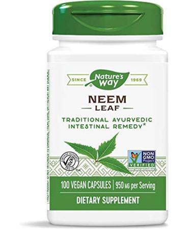 Nature's Way Premium Herbal Neem Leaf 950 mg, 100 Count (Pack of 3)