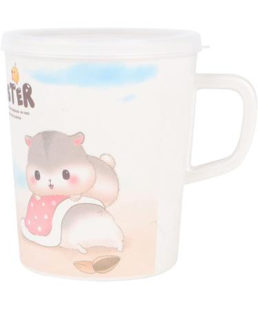 2PCS 300ML Children Baby Bamboo Fiber Cute Mug Cartoon Drinking Cup with Lid and Handle - Unbreakable Kids' Cup - Buy Online on GoSupps.com
